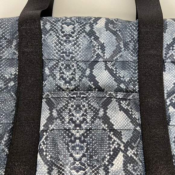 Haute Shore Jaime Blue Python Puffer Tote Crossbody Shoulder Bag Wristlet - Picture 5 of 11